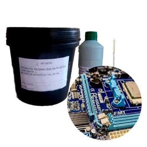 Resina Isolante Epóxi para Circuitos, Muflas, Condensadores - Preto
