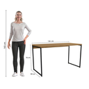 Ver imagem 4 de Mesa Escritório 1,36m Kappesberg Estilo Industrial LI003 Canela/Preto Fosco - Kappesberg