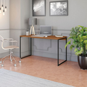 Ver imagem 1 de Mesa Escritório 1,36m Kappesberg Estilo Industrial LI003 Canela/Preto Fosco - Kappesberg