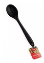 Ver imagem 6 de Kit 4 Utensílios De Silicone Colher Espátula Concha Vazado Preto - Preto