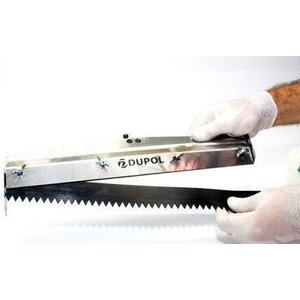 Rodo Dentado 40 cm Alumínio Reforçado + Lâmina Dentada 40 cm Borracha