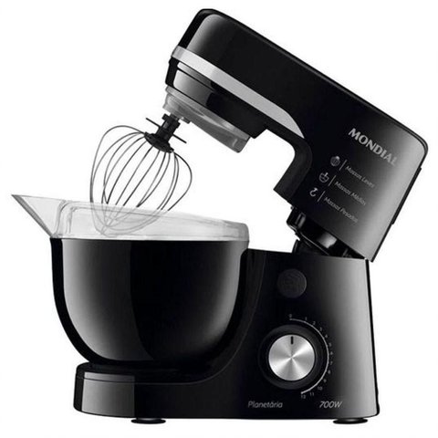Batedeira Planetária Mondial 12 Velocidades 700w Bp-03 Preto 220v
