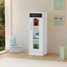 Mini Geladeira Refrigerador Infantil Com Visor Transparente:Branco - 1