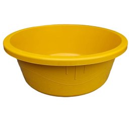 Bacia De Plástico Extra Grande 100 Litros Amarela Arqplast - 1