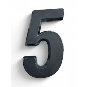 Número Residencial Preto 3d Porta Parede Casa Prédio Empresa 5