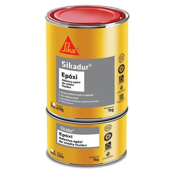 Sikadur Epóxi Adesivo Estrutural 1kg - Sika - 1