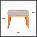 Ver imagem 3 de Banqueta Fiorano em Madeira Maciça Eucalipto Conforto Elegância para Seu Lar conforto e Praticidade