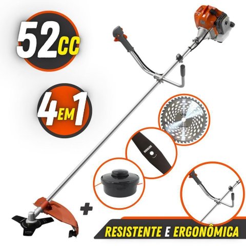 Roçadeira Multifuncional 4 em 1 Tekna Rl520acn-tk 52cc 2hp
