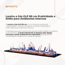 Ver imagem 6 de Lareira a Gás Interna de Embutir 80cm:lareira a Gás Glp 80 Cm
