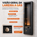 Ver imagem 7 de Lareira a Gás Interna de Embutir 80cm:Lareira a Gás Glp 80 cm