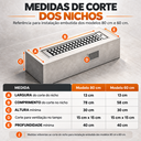 Ver imagem 6 de Lareira a Gás Interna de Embutir 80cm:Lareira a Gás Glp 80 cm