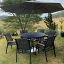 Ver imagem 3 de Jogo de Mesa com 6 Cadeiras e Guarda Sol