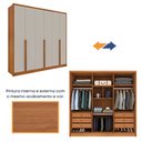 Ver imagem 5 de Guarda Roupa Casal 100% Mdf 6 Portas 6 Gavetas com Pés Fortuna Tcil Tcil Móveis Roupeiro 100% Mdf Fo