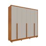 Guarda Roupa Casal 100% Mdf 6 Portas 6 Gavetas com Pés Fortuna Tcil Tcil Móveis Roupeiro 100% Mdf Fo - 1