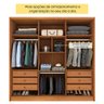 Guarda Roupa Casal 100% Mdf 6 Portas 6 Gavetas com Pés Fortuna Tcil Tcil Móveis Roupeiro 100% Mdf Fo - 6