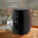 Ver mais imagens de Fritadeira sem Óleo Hq Airfryer 5l Preto Hq-af5lmp 110v