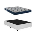 Ver imagem 1 de Cama Base Casal Branco Colchão Iso 60 D28 - Ortobom