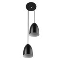 Ver imagem 1 de Pendente Vegas Aluminio Duplo Preto sala quarto cozinha