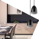 Ver imagem 2 de Pendente Vegas Aluminio Duplo Preto sala quarto cozinha