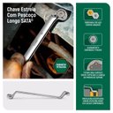 Ver imagem 2 de Jogo de Chave Estrela Angulada 75graus Sata C/8pcs Mm