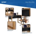 Ver imagem 2 de Mesa Office 5030 Freijó Toq Preto Fosco - Qmovi