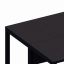 Ver imagem 4 de Plataforma de Trabalho 1,20 m X 1,20 m 2 Lugares Pés Metal 100% MDF F5 Office Cor:Preto