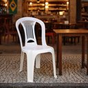 Ver imagem 3 de Kit 6 Cadeira Plástica Bistrô Boa Viagem Branca 154kg Tramontina