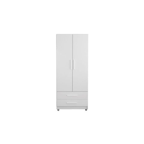 Roupeiro Multiuso Am Solteiro 2 Portas Cor Branco