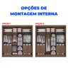 Guarda-roupa Casal 2 Portas 6 Gavetas 100% Mdf Hawai - 6