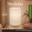 Ver imagem 4 de Cupula de Abajur 15x15x15cm Tecido Algodão Soquete Nacional Ref 83
