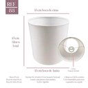 Ver imagem 1 de Cupula Clássica de Abajur Luminária 15x15x15cm de Tecido Algodão Soquete Nacional Ref 83