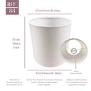 Ver imagem 2 de Cupula Clássica de Abajur Luminária 15x15x15cm de Tecido Algodão Soquete Nacional Ref 83