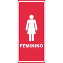 Ver imagem 2 de Adesivo de Porta Banheiro Feminino 3 Arte Destaque G - 0,93 X 2,13 Metros