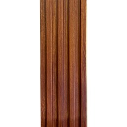 Kit 10 Painel Ripado Wpc Interno Wave Cor: Imbuia 2,90m X 16cm (0,46m²) Woopo - 4