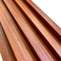 Kit 10 Painel Ripado Wpc Interno Wave Cor: Imbuia 2,90m X 16cm (0,46m²) Woopo - 3