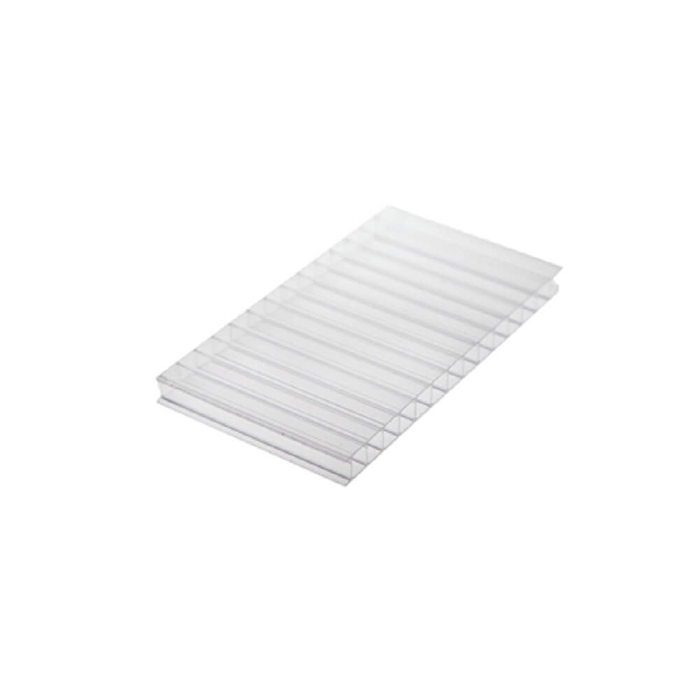 Chapa de Policarbonato Alveolar Cristal 4mm - 2,10m X 3,00m