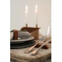 Ver imagem 4 de Castiçal, Suporte para 2 Velas em Madeira Reaproveitada e Cobre