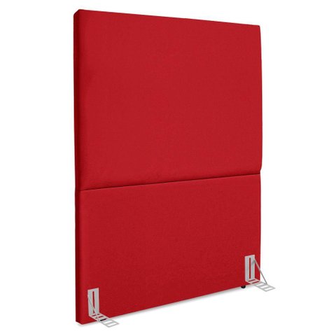 Cabeceira Solteiro 90 Cm com Frame Luna Suede Vermelho Artte