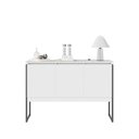 Ver imagem 4 de Buffet Luxuoso 3 Portas Barcelona Branco Preto