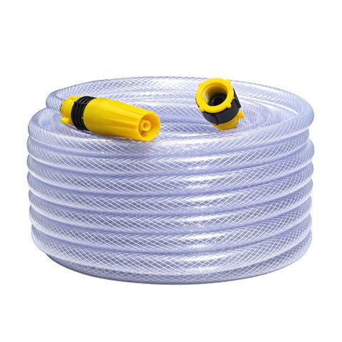 Mangueira Jardim Trancada Transparente 30 Metros PVC Horta