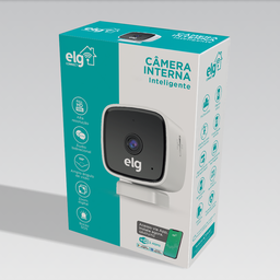 Câmera de Segurança Interna, Elg, Shci603, Babá Eletrônica, Fullhd 1080p, Colorida, Botão Sos, Wi-fi - 6
