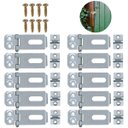 Ver imagem 3 de Dobradiça Porta Cadeado Fecho Trinco Zincado 4cm para Portão Gaveta Armário | Silvana | Kit 10 Un