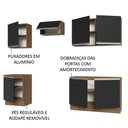 Ver imagem 5 de Armário de Cozinha Completa 240cm Rustic/Preto Glamy Madesa 09