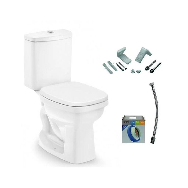 Kit Bacia Com Caixa Acoplada Incepa Art 3/6L Completo