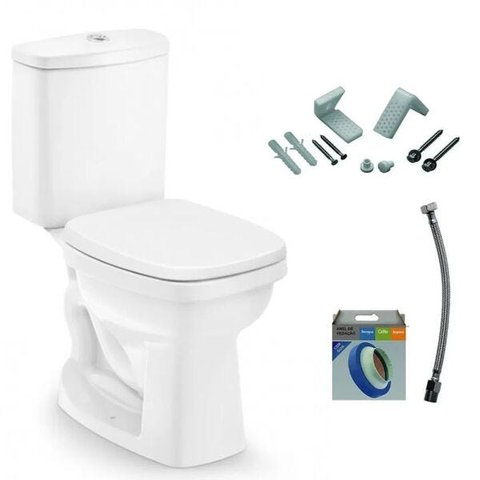 Kit Bacia Com Caixa Acoplada Incepa Art 3/6L Completo