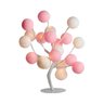 Luminária de Mesa Árvore de Luz Estilo Bonsai com Bolinhas Bivolt (rosa Branco) - 1