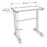 Mesa Impressora 0,60 X 0,40 - Cinza/preto - 4