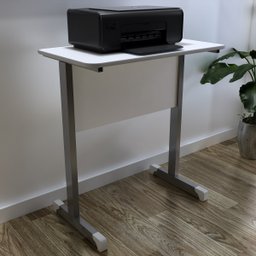 Mesa Impressora 0,60 X 0,40 - Branco/cinza - 2