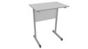 Ver imagem 1 de Mesa Impressora 0,60 X 0,40 - Branco/cinza