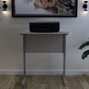 Ver imagem 3 de Mesa Escrivaninha para Impressora/estudos 0,60 X 0,40 - Cinza